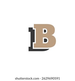 Creative B Letter Logo Template. B Character Logo Symbol.