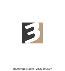 Creative B Letter Logo Template. B Character Logo Symbol.