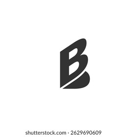 Creative B Letter Logo Template. B Character Logo Symbol.