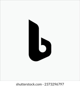 Creative b minimal stylish modern brand unique logo