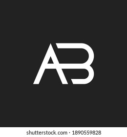 Creative A B Monogram Logo Design. Initial Logo Design. Creative logotype vektor