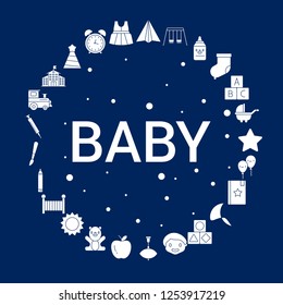 Creative Baby icon Background