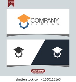 Creative bachelor concept logo vector design