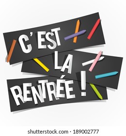 Creative Back To School Banners vector illustration