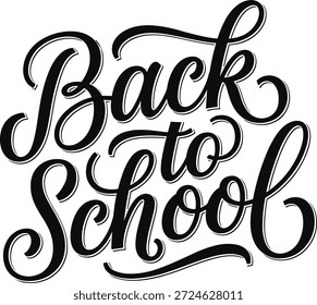Kreatives Typografie-Design mit Handschrift zur Schulzeit