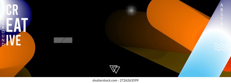 kreativer Hintergrund mit abstrakten Formen und Farben