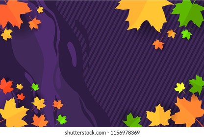 creative background with autumn concept