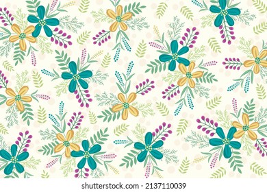 fondo creativo con flores de colores