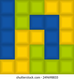 Creative background, composed of several shapes in the form constructor