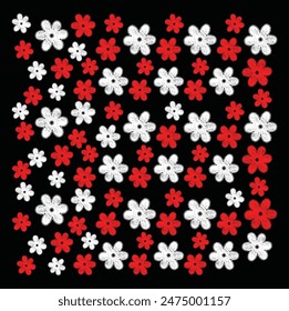 creative background design with a floral theme with the basic shape of a rose