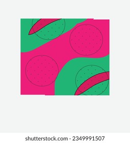 Creative Background Design green 
red  