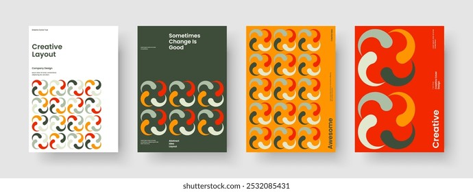 Design criativo de fundo. Modelo de Apresentação Comercial Isolado. Disposição Geométrica Da Capa Do Livro. Faixa. Cartaz. Relatório. Panfleto. Brochura. Folheto informativo. Identidade da marca. Diário. Panfleto. Publicidade