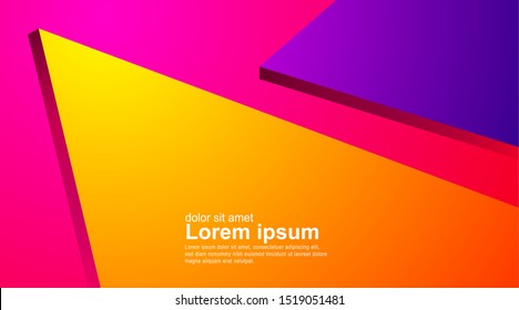 Creative background with geometric shapes.