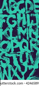 Creative background. Grunge letter style. Alphabet. Design for carpet, towels, fabrics, blankets, bed linen, shower curtain.