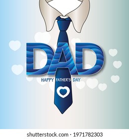 Creative background of happy fathers day celebration greeting card