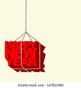 Creative background happy new year