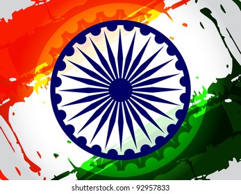 Creative background for Independence Day and Republic Day. Vector illustration