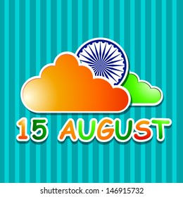 Creative background for Indian Independence Day.