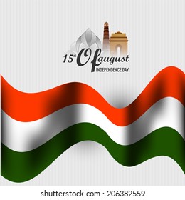 Creative background for Indian Independence day.