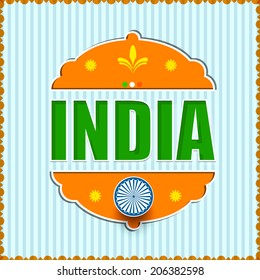Creative background for Indian Independence day.