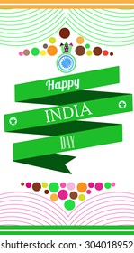 Creative background for Indian Independence day.