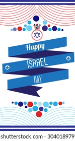 Creative background for Israel Independence day.