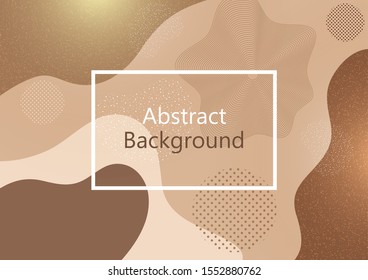 Creative background in minimal trendy style. Abstract shapes, waves, circles, dots. Design for cover, poster, flyer, website background or advertisement. Vector illustration