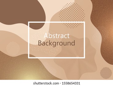 Creative background in minimal trendy style. Abstract shapes, waves, circles, dots. Design for cover, poster, flyer, website background or advertisement. Vector illustration