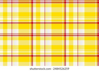 Tejido de fondo creativo, venta textil a cuadros de Vector. El tartán de diente de perro revisa la textura sin fisuras en la paleta de colores brillantes y blancos.