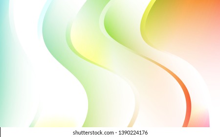 Creative Background With Wave Gradient Shape. For Template Cell Phone Backgrounds. Colorful Vector Illustration.