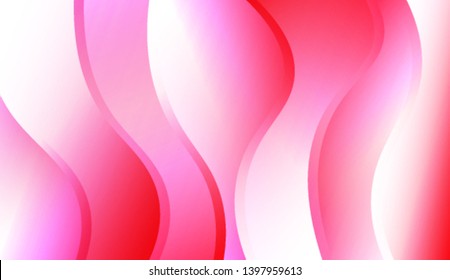 Creative Background With Wave Gradient Shape. For Template Cell Phone Backgrounds. Colorful Vector Illustration.