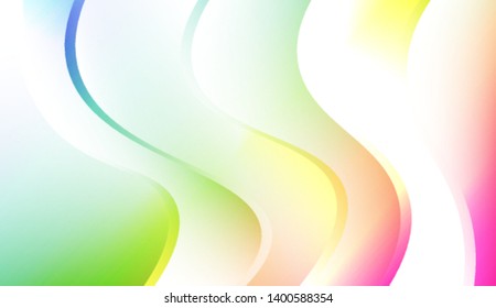 Creative Background With Wave Gradient Shape. For Your Design Wallpapers Presentation. Colorful Vector Illustration