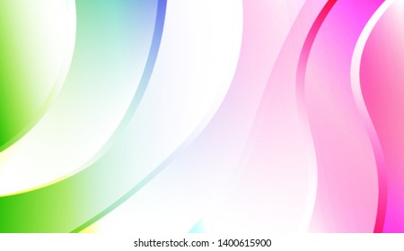 Creative Background With Wave Gradient Shape. For Your Design Wallpapers Presentation. Colorful Vector Illustration