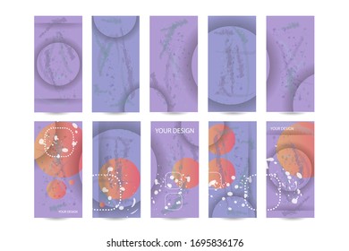 Creative backgrounds for social media. Art pastel colored with hand drawn scribbles promotional backgrounds