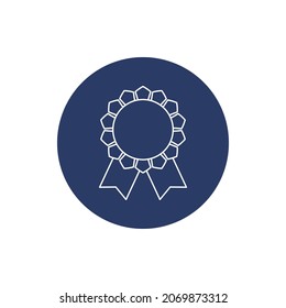 vector de icono de cinta de insignia creativa