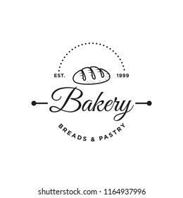 Creative Bakery Concept Logo Design Template, Badges