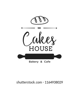 Creative Bakery Concept Logo Design Template, Badges