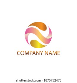 creative ball logo for company vector illustration colorful design concept modern