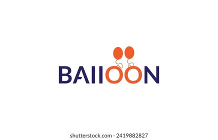 Creative Balloons Logo. Party Balloon Logo eps10.