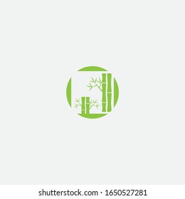 creative bamboo logo design and icon