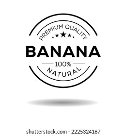 Creative (Banana), Banana label, vector ilustración.