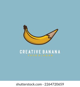 Creative Banana Logo Design Ideas - Pencil Logo Ideas