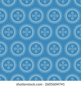 Creative Bandhani Circular Pattern Vector