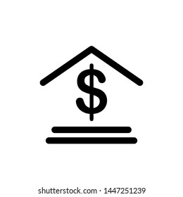 creative bank icon design template