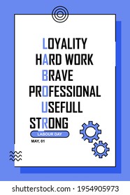 Creative banner about labour and worker. Easy to edit with vector file. Can use for your creative content. Especially about labour day campaign in this may.