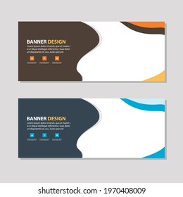 Creative banner. Abstract banner design web template. banner. used for workflow layout,  web landing page, banner, presentation, social media. Vector illustration
