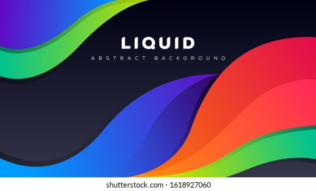 Creative Banner Abstract Liquid Graphic Background  Design 
