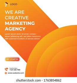 Creative banner of creative agency template