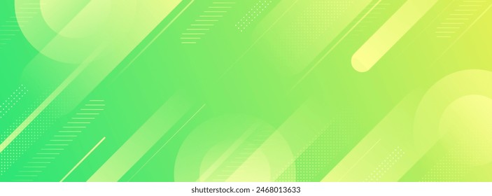 Creative banner background, colorful, gradation green and blue ,slash , Memphis abstract,eps 10