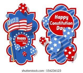 creative banner background - Constitution Day Vector Illustration
